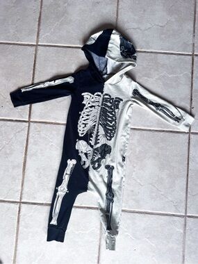 Rags • Skeleton Hooded Jumpsuit